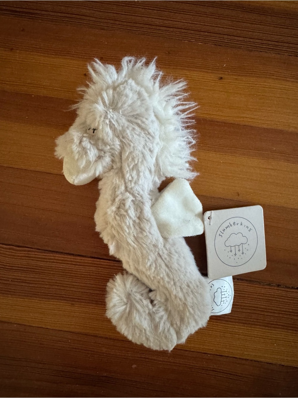 Slumberkins Cream Plush Seahorse Comfort Toy